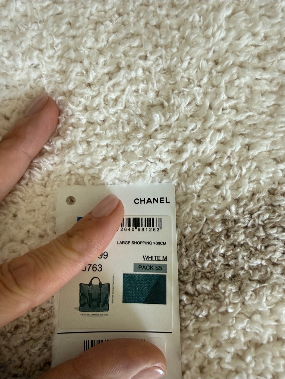 CHANEL XL DEAUVILLE Canvas Tote NEW - Picture 8 of 8